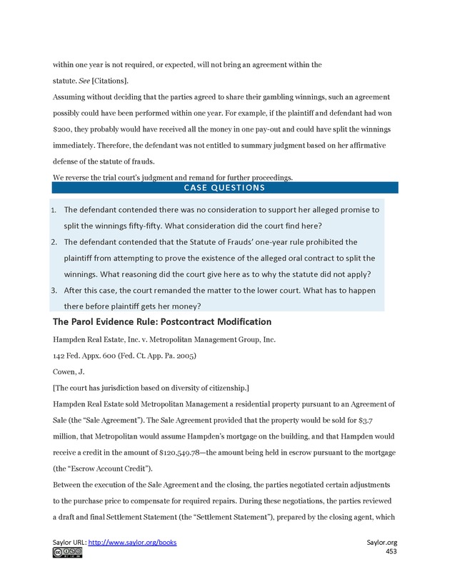 Business Law and the Legal Environment - Page 453